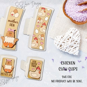 Chicken Claw Clips Svg Laser File, Farm Claw Clips Svg Laser File, Chicken Claw Clip File, Farmhouse Claw Clips Laser SVG, Farm Svg