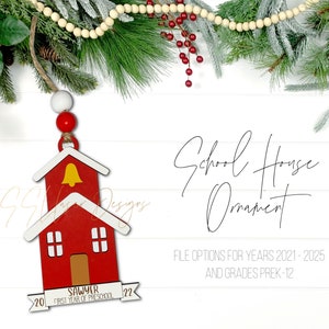 1. Schuljahr SVG Weihnachtsornament, 1. Schuljahr Laserdatei, Schule SVG Ornament, 1. Schuljahr SVG Datei, Schulsvg