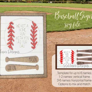 Father&#39;s Day SVG File, Father&#39;s Day Laser Cut File, Gift for Dad SVG, Father&#39;s Day Baseball svg, Coach Baseball Gift SVG, Baseball Coach