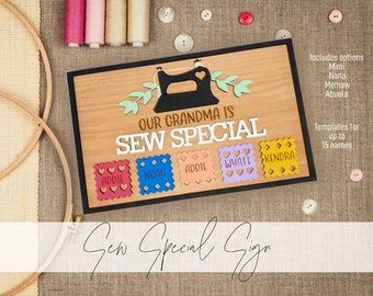 Grandma's Sewing SVG Sign, Grandparent Sewing SVG Sign, Christmas Gift for Grandma SVG, Sew Special Svg Sign, Sewing Gift Svg