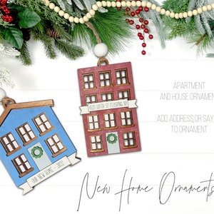 New Home Christmas Ornament SVG, Apartment Christmas Ornament Svg, Condo Christmas Ornament SVG, Our new Home Svg, Laser File New Home