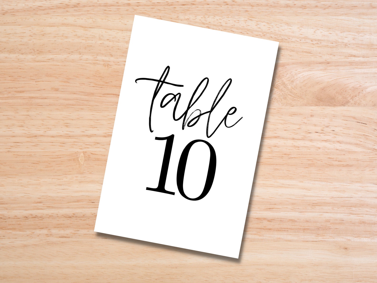 Simple Boho Printable Table Numbers 140 5x7 4x6 and 4x4 Etsy