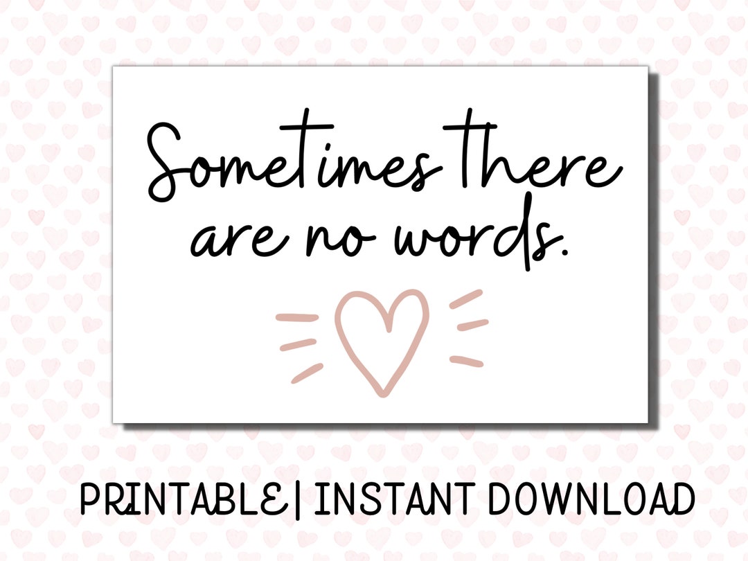 Printable Sympathy Card INSTANT DOWNLOAD Remembering a - Etsy