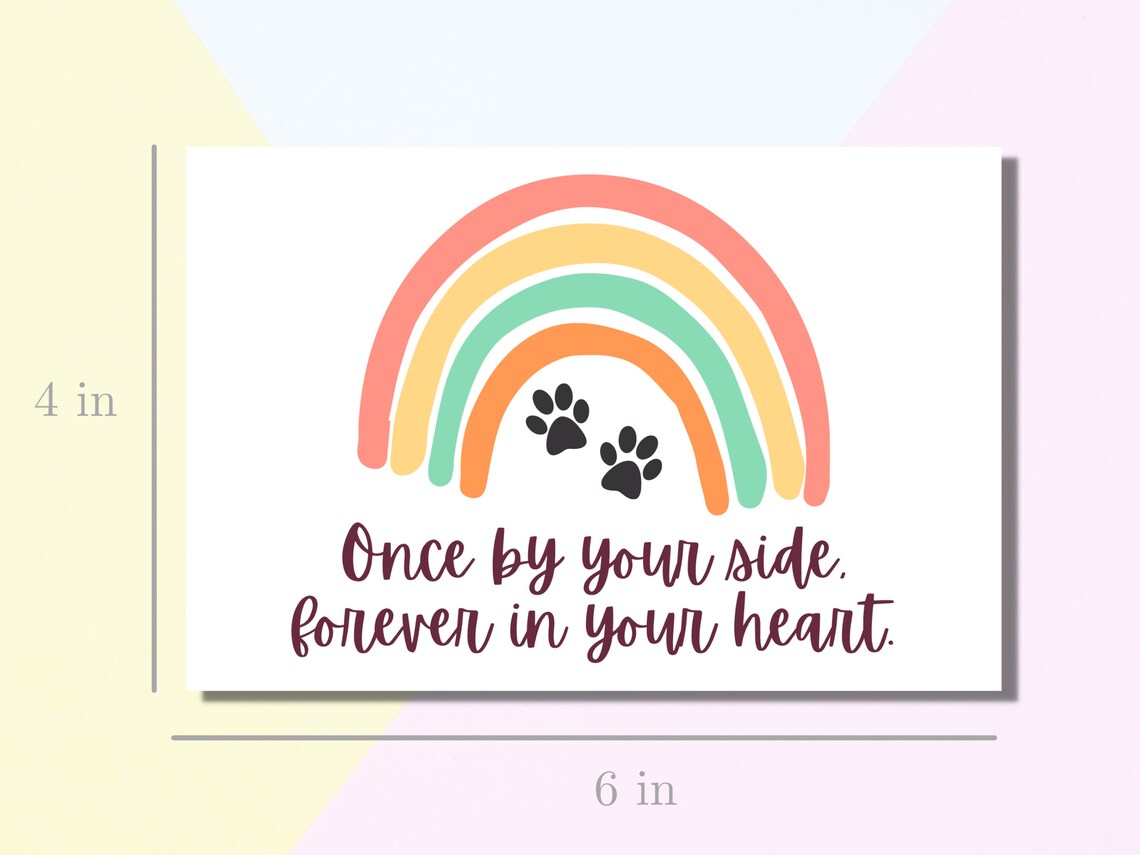 Loss of a Pet Sympathy Card PRINTABLE INSTANT DOWNLOAD | Etsy