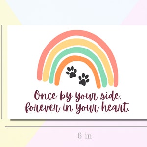 Loss of a Pet Sympathy Card PRINTABLE, INSTANT DOWNLOAD Remembering a ...
