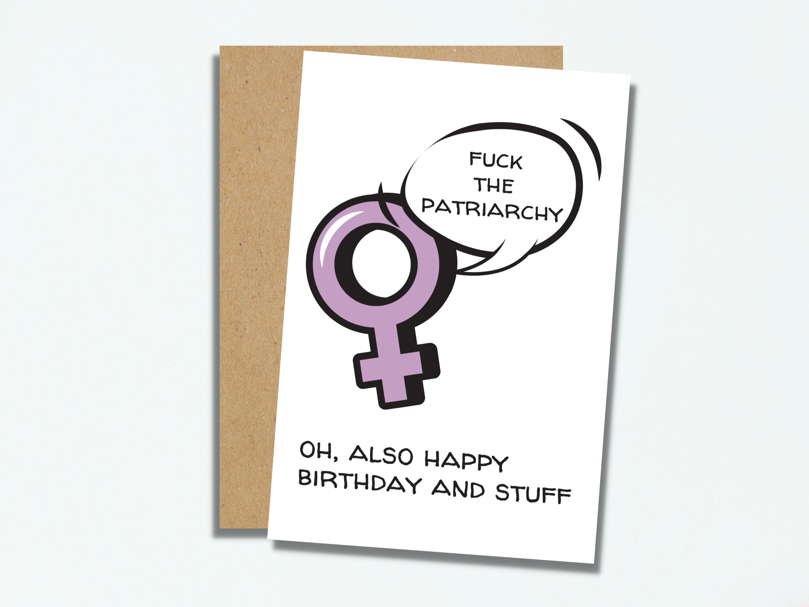 Funny Feminist Birthday Card Feminism Birthday Card | Etsy