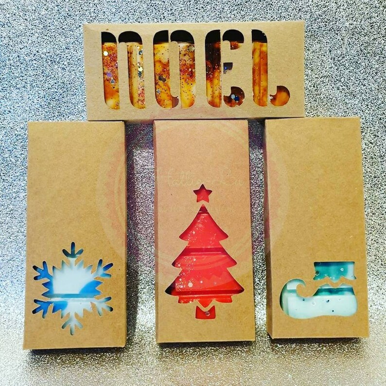 Wax Melt Snap Bar Packaging 50g Snap Bar Packaging Christmas Etsy