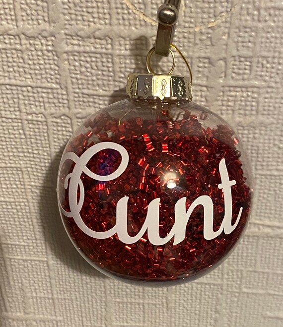 X Rated Christmas Decorations Naughty Swear Words Christmas Etsy