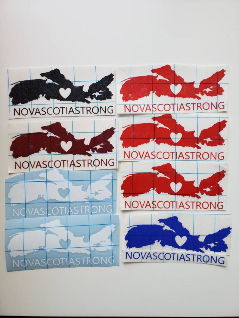 Nova Scotia Strong Car Decal Nova Scotia Proud Nova Scotia Etsy Canada