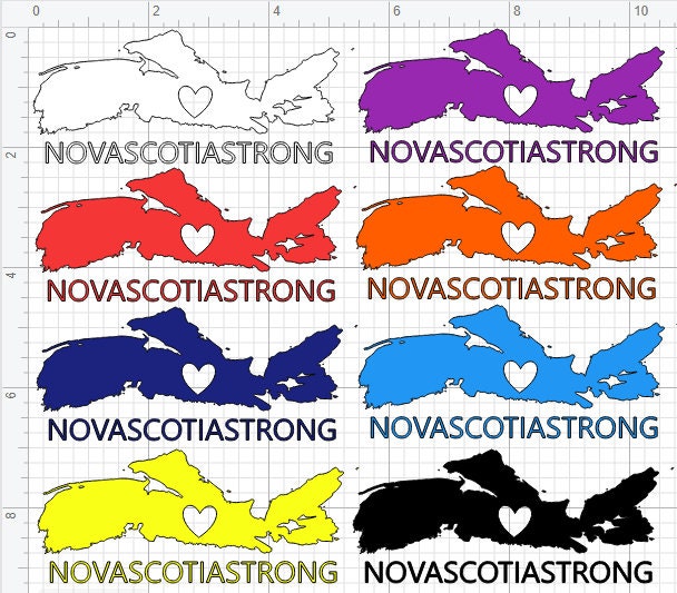 Nova Scotia Strong Car Decal Nova Scotia Proud Nova Scotia Etsy Canada
