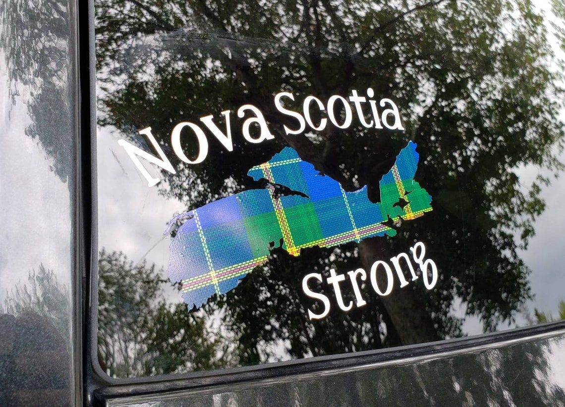 Nova Scotia tartan Nova Scotia strong car decal bumper Etsy
