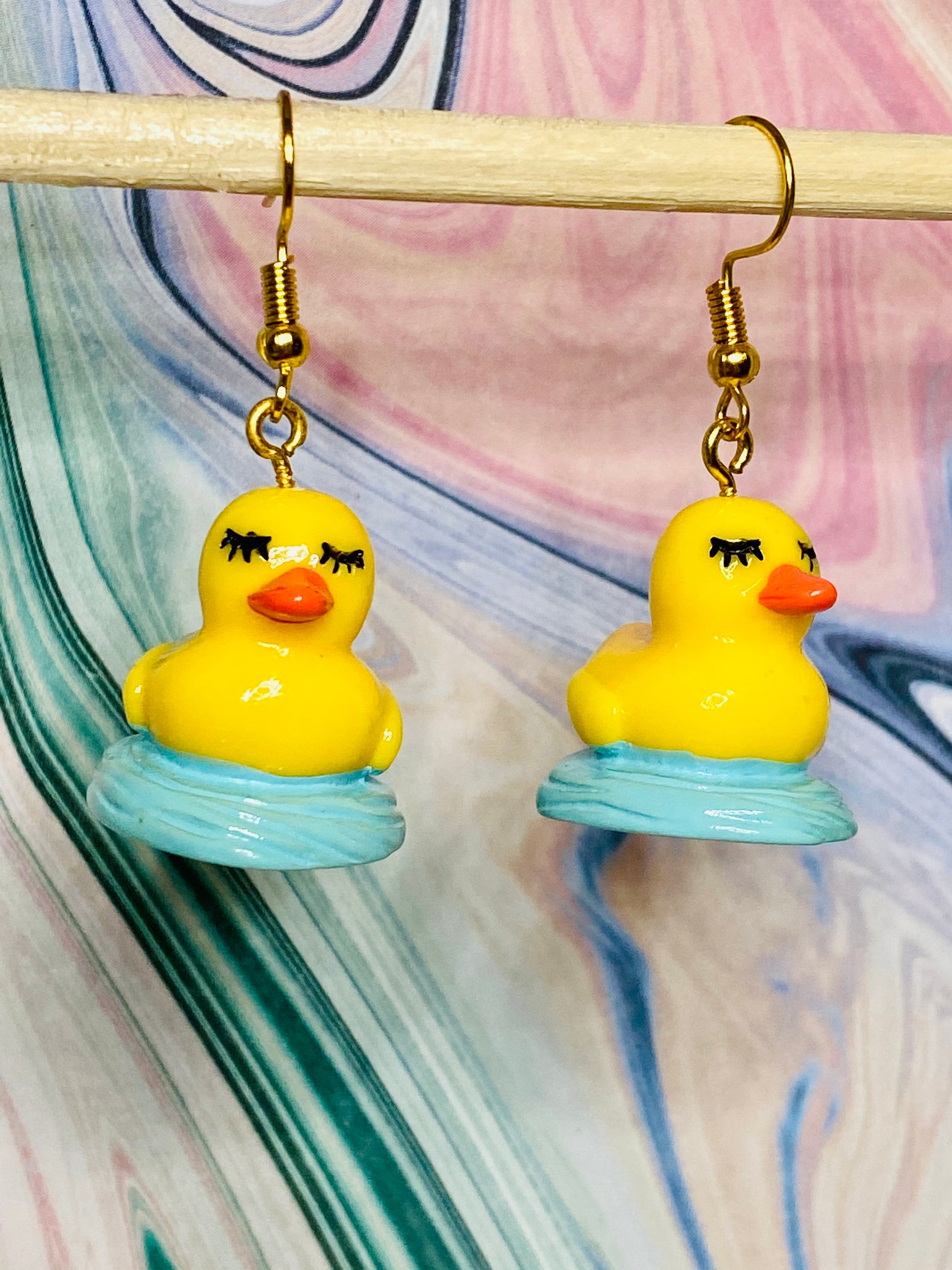Duck Earrings Cute Earrings Choose Your Duck Quirky Etsy