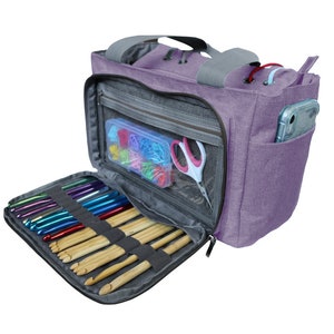 Yarn Storage Bag Craft Organizer PURPLE