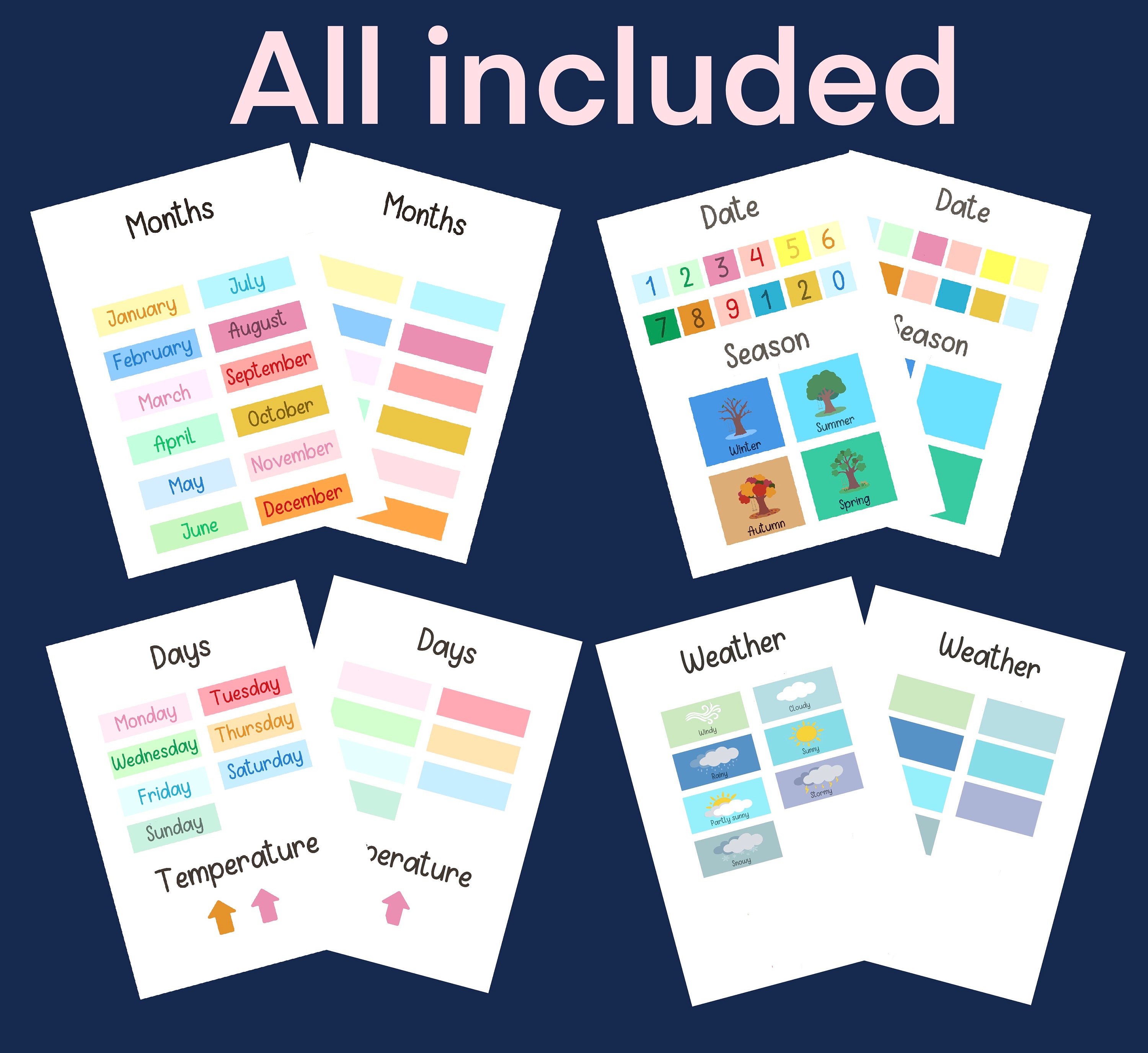 Morning Board | Circle Time | Today Chart | Children’s Calendar ...