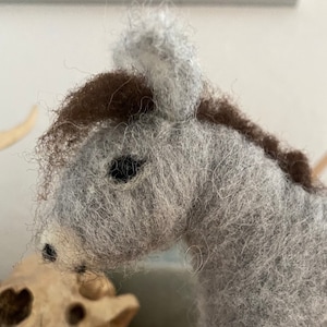 Felted donkey image 1