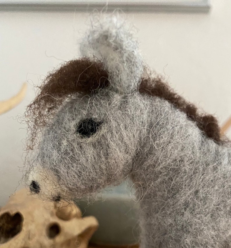 Felted donkey image 1