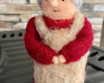 felted peasant woman