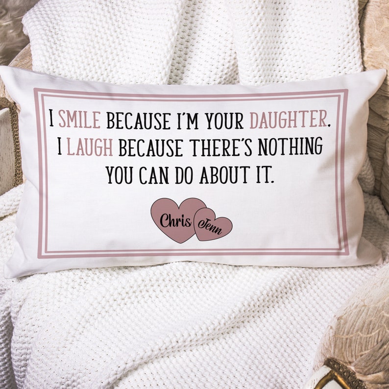 Mother's Day Throw Pillow Mom Daughter Love Gift Etsy