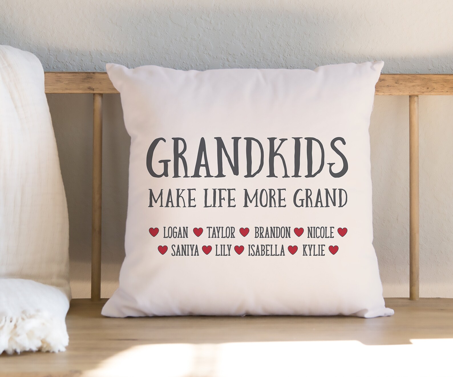 Personalized Pillow for Grandma and Grandpa Grandchildren Etsy