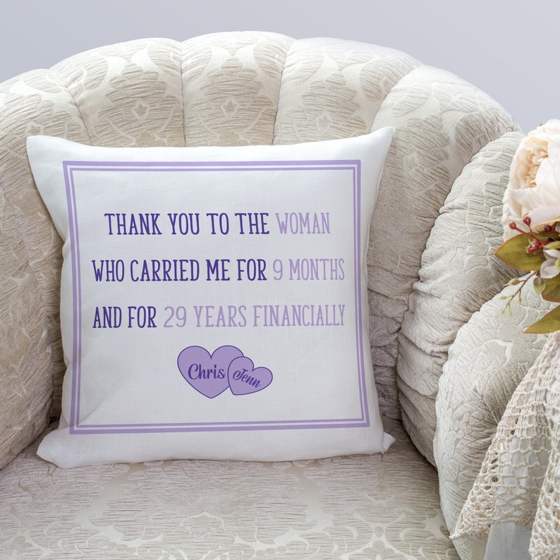 Mother's Day Throw Pillow Mom Daughter Love Gift Etsy