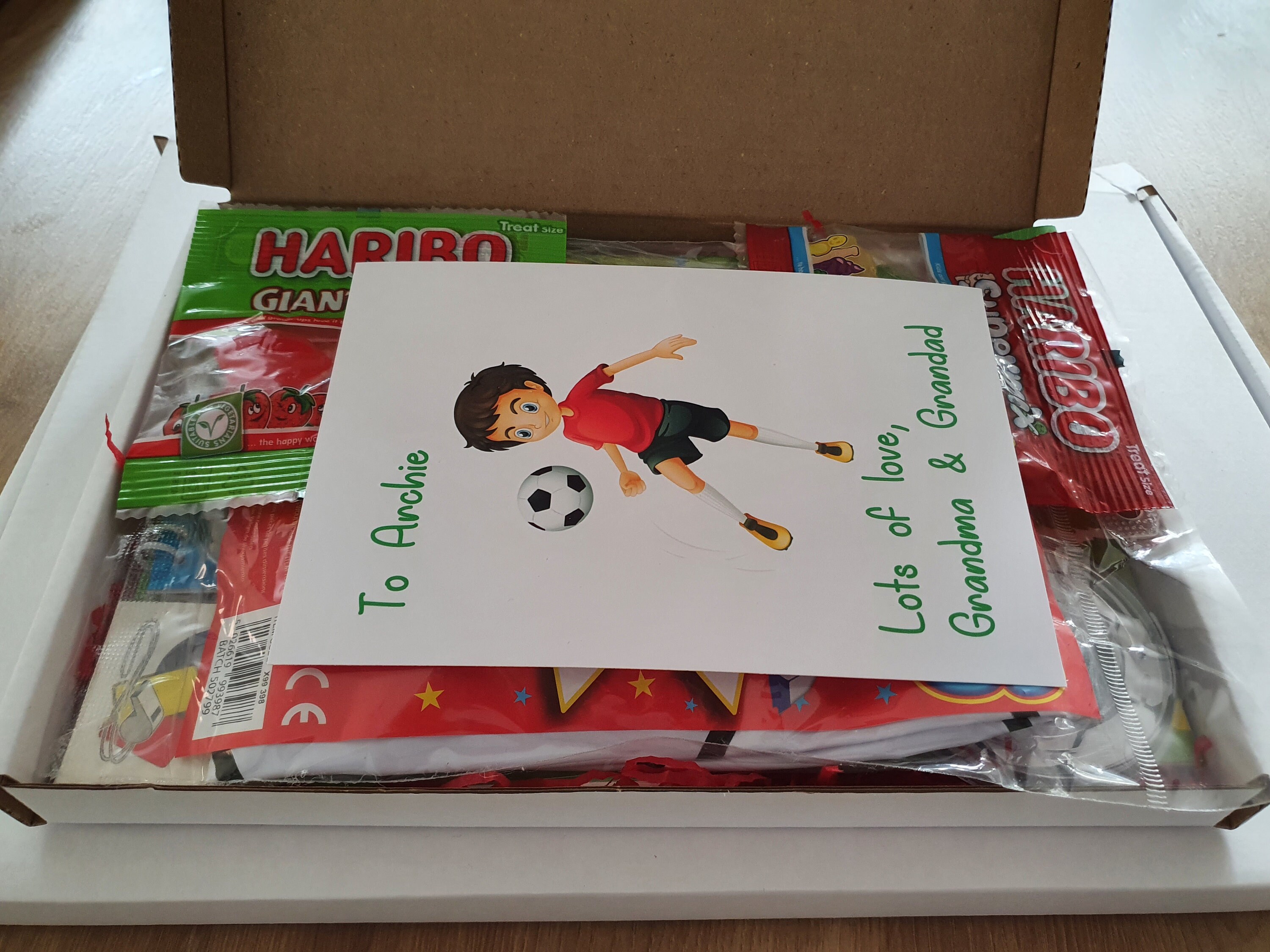 Personalised Football Gift Box Boys Girls Football Christmas Etsy