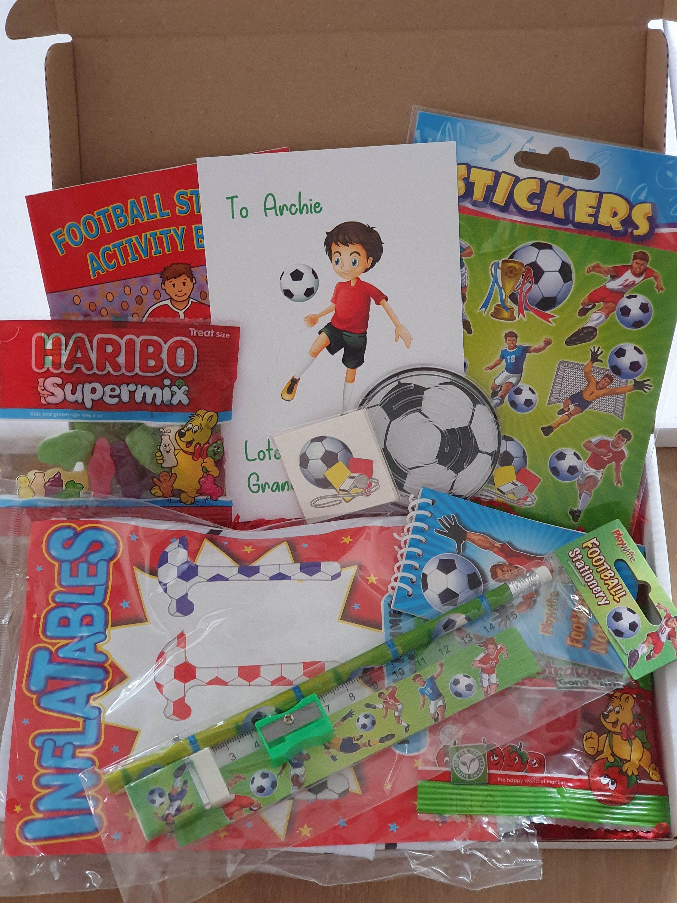 Personalised Football Gift Box Boys Girls Football Christmas - Etsy UK