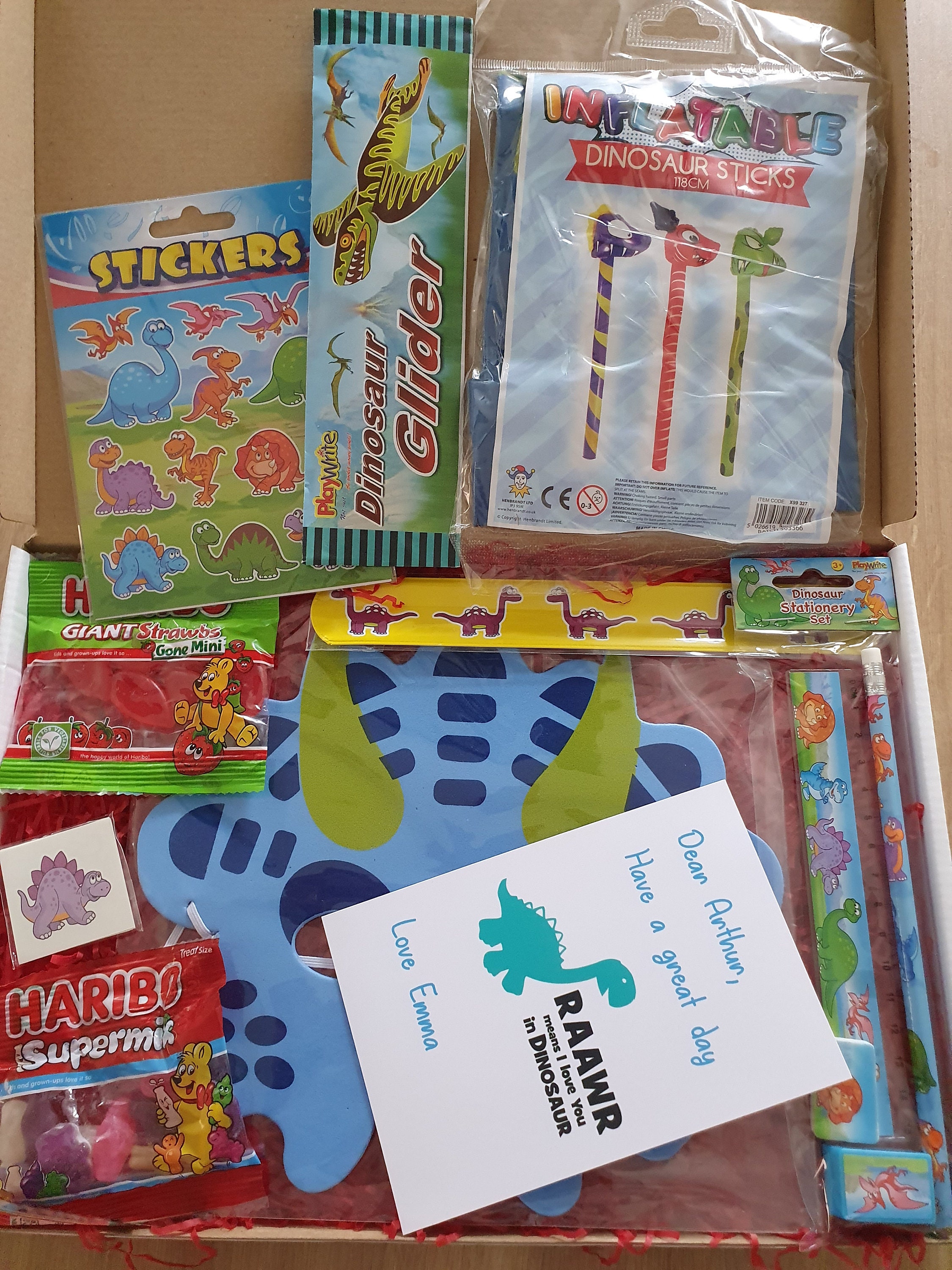 Personalised Dinosaur Gift Box Dinosaur Activity Box Etsy UK