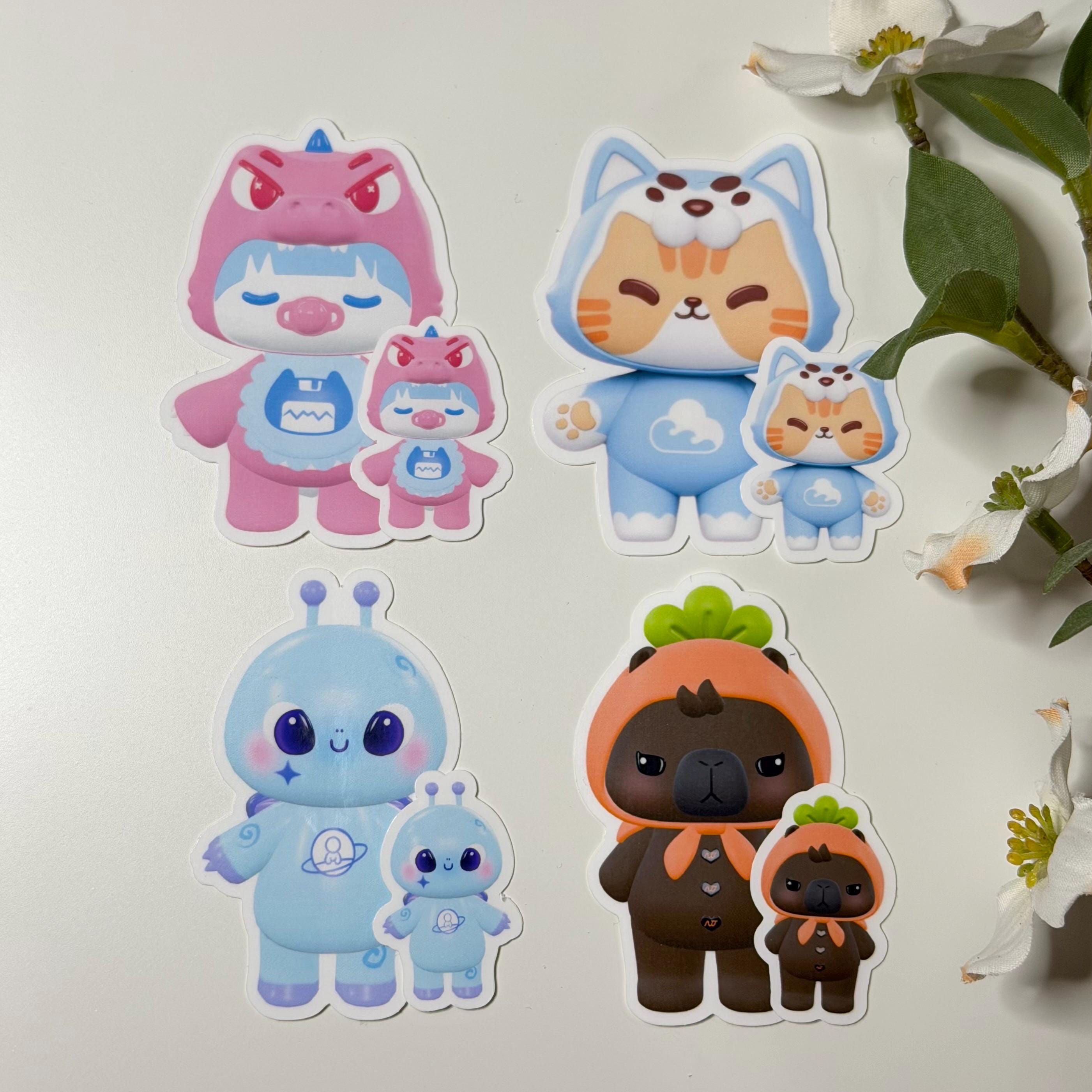 Domundi Mascot Vinyl Stickers | Zeenunew Nongzon Tlefirstone