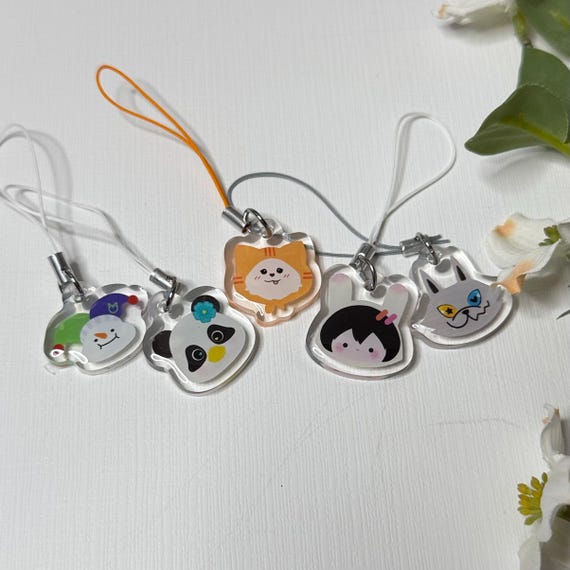 ストラップ GMMTV TayNew POLCASAN PHONE CHARM GMMTV Phone Charms (head Ver.) Perthsanta Pondphuwin Geminifourth