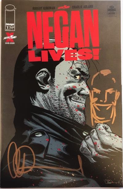 Negan Lives #1 Walking Dead Special Signed by Charlie Adlard - Etsy
