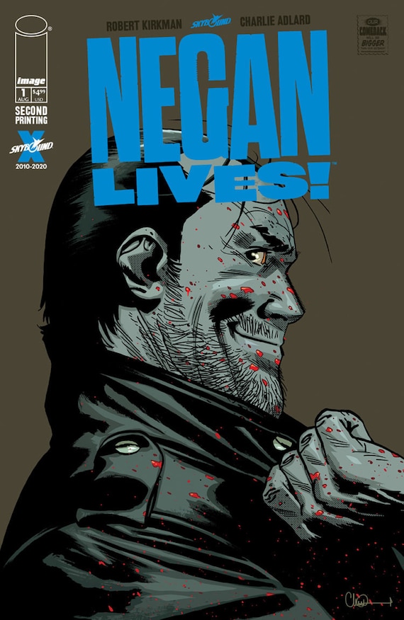 Negan Lives #1 Walking Dead Special Signed by Charlie Adlard - Etsy