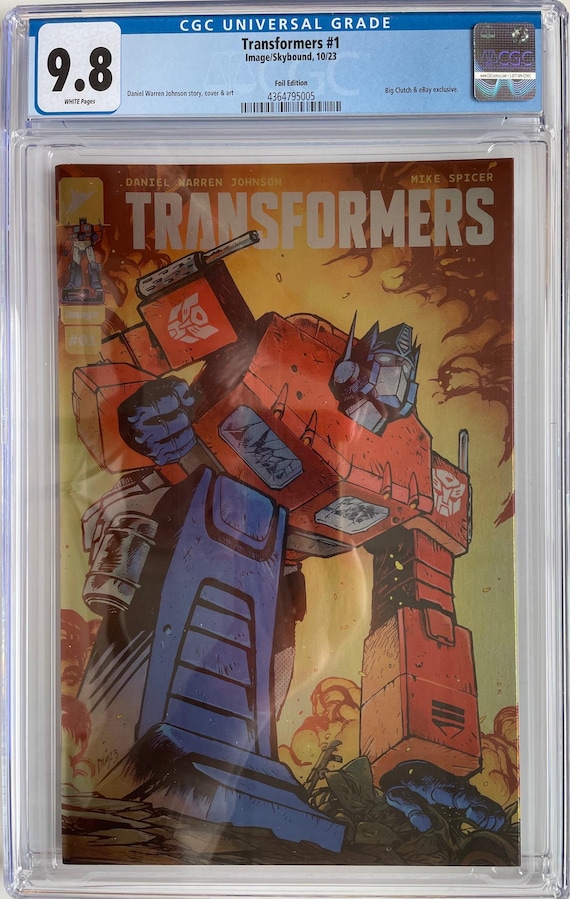 Transformers #1 Ebay Retailer Exclusive Cover (Foil Variant) - Comic Book Transformers #1 Ebay Retailer Exclusive Cover (Foil Variant) - Comic Book