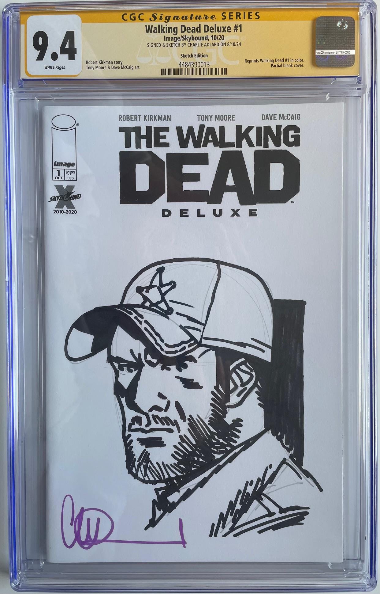 ウォーキング・デッド デラックス版 #1 ブランクカバー CGC 9.4