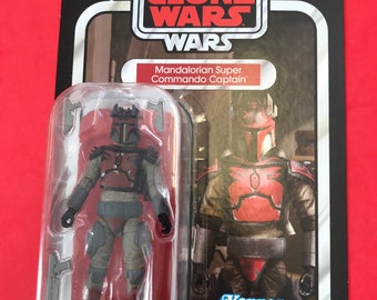 Star wars the clone wars mandalorian super commando captain action figure.