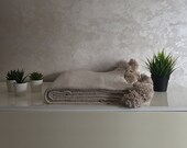 Moroccan Pompom Blanket Bed Throw, Beige 7 39 8 x 11 39 8