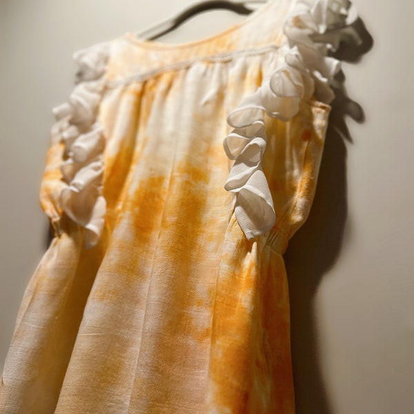 Vintage Nanette Lepore top Upcycled Hand Dyed