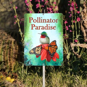 Pollinator Paradise Sign