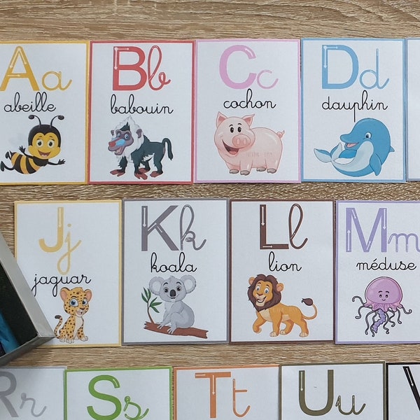 Cartes alphabet / abécédaire des animaux