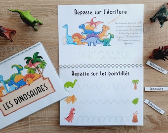 Livret d’activités sur les dinosaures – Book sur les dinosaures – Quiet book dinosaures