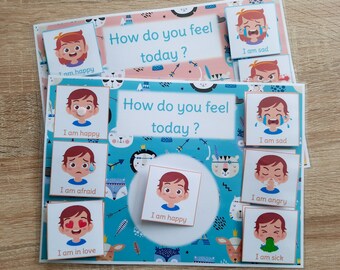 How do you feel today? expression of child's emotions