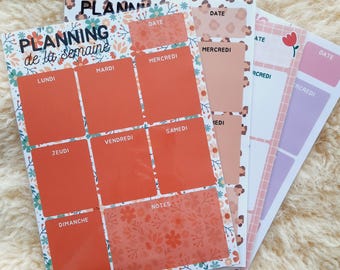 Herbruikbare gelamineerde A4-weekplanner voor het gezin – Magnetische koelkastorganizer – Gezinsschema – Magnetisch uitwisbaar