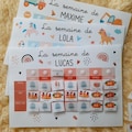 Simplified A4 weekly planner for children: morning, midday, afternoon – Customizable to suit the child's needs product logo