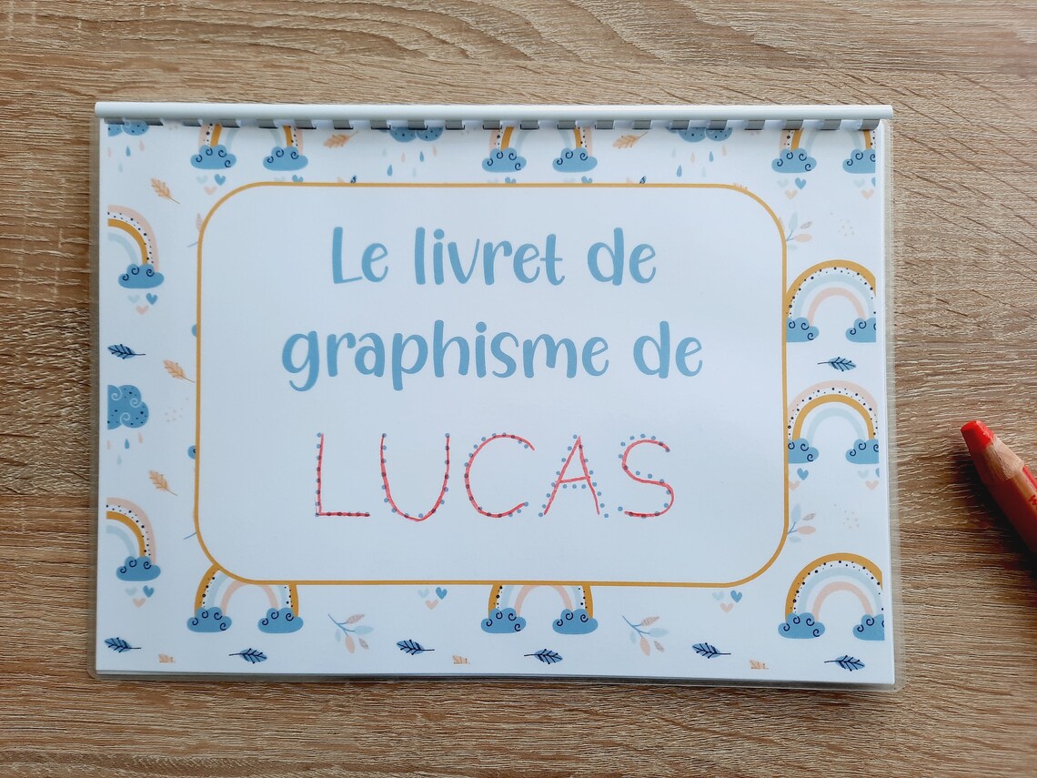 Livret de graphisme personnalisable Maternelle Activités - Etsy France