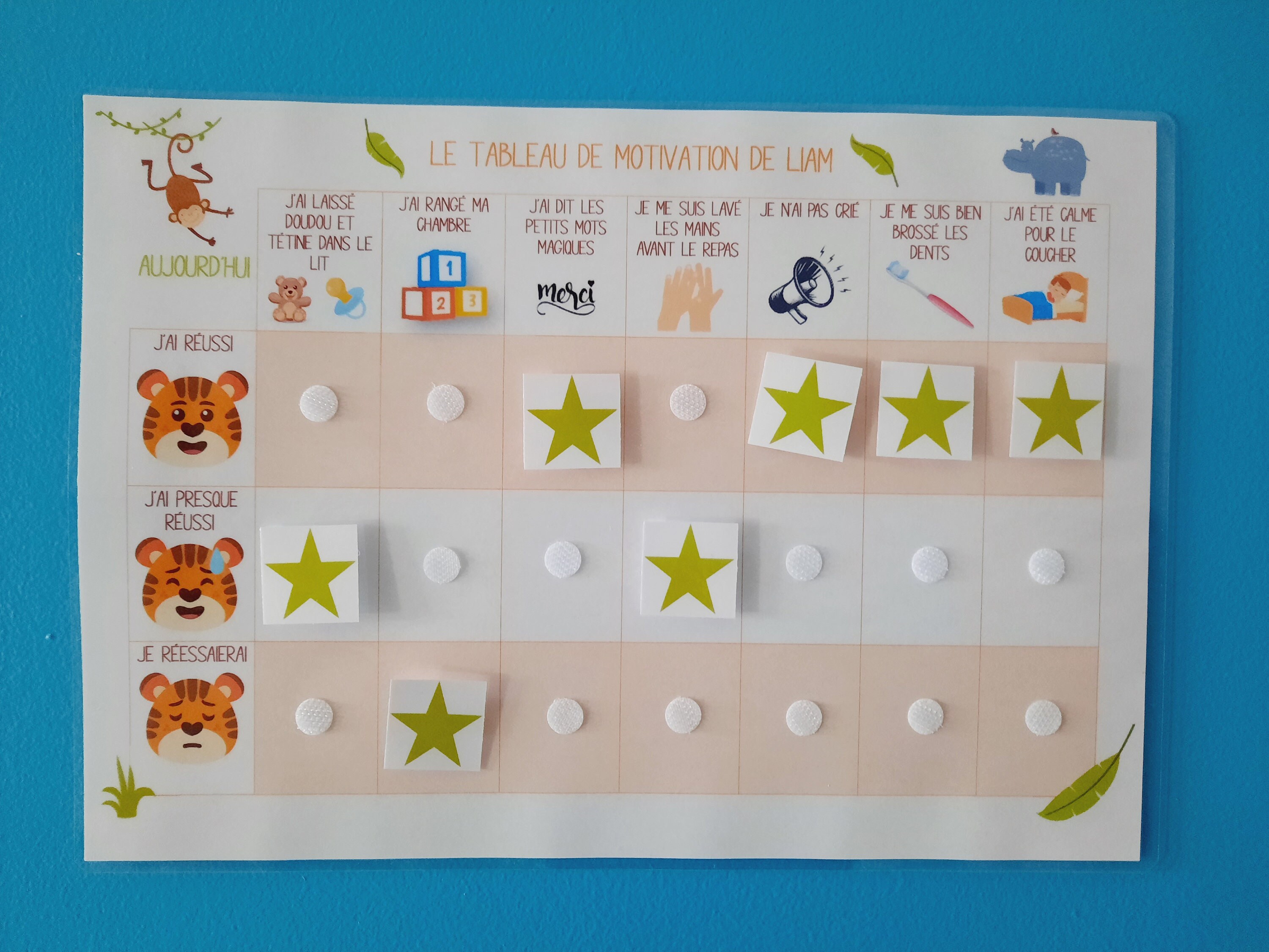 Je Range Ma Chambre En Anglais Tableau de motivation personnalisable / Tableau de récompenses - Etsy Canada