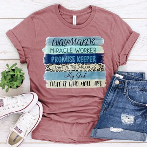 Waymaker Christian Women’s Mauve Shirt