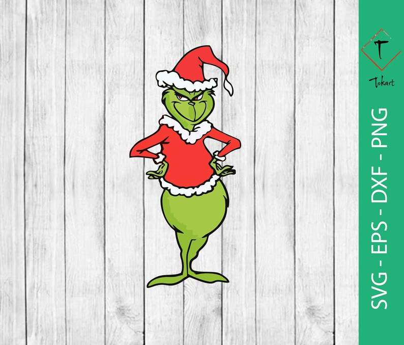 Download Grinch SVG .PNG .EPS .dxf. Grinch Clipart Digital Download ...