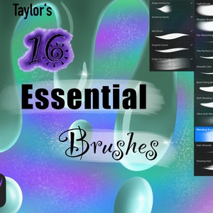 Taylor’s 16 essential brushes for procreate