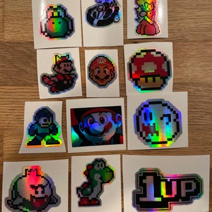 Retro 90’s holographic stickers - pick 6!