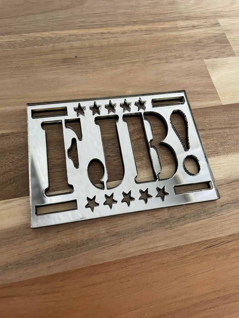 FJB Chrome 3D Car Emblem With Strong Etsy
