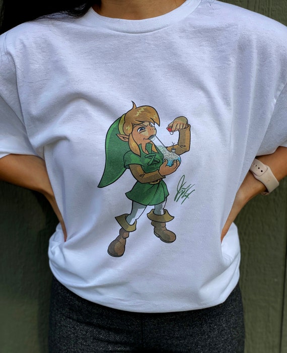 Solrig civilisere Åben Link Bong Rip Zelda Custom 420 T-shirt Unisex & Womens - Etsy